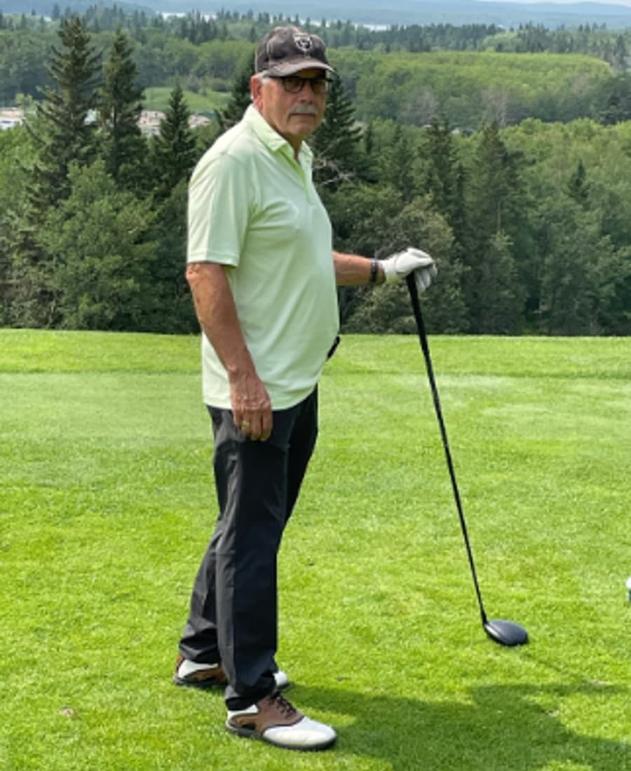 Alvin Knibbs, wood worker for Twin Arrows Golf.